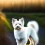 White Dogs AI generated Photo Wallpaper