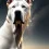 White Dogs AI generated Photo Wallpaper